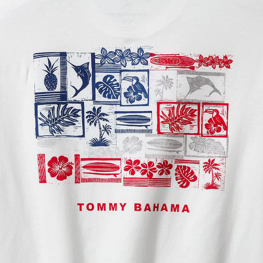 American Boardblock Tee - White - BAY WINDOW