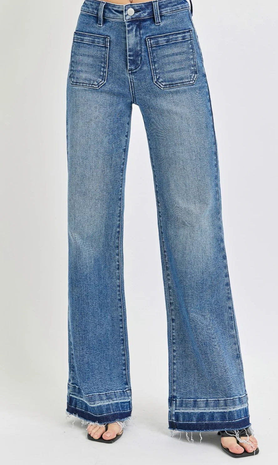 High Rise Wide Jeans