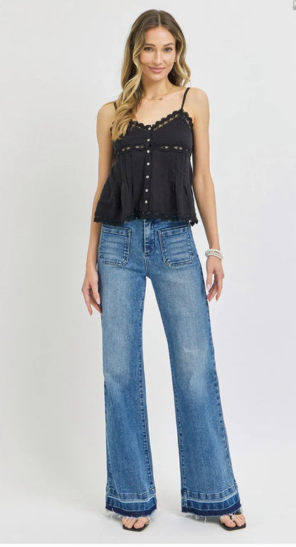 High Rise Wide Jeans