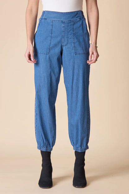 Perfect Travel Denim Jogger Pant