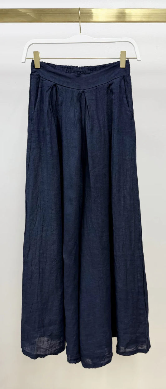 Linen Extra wide Leg Trousers