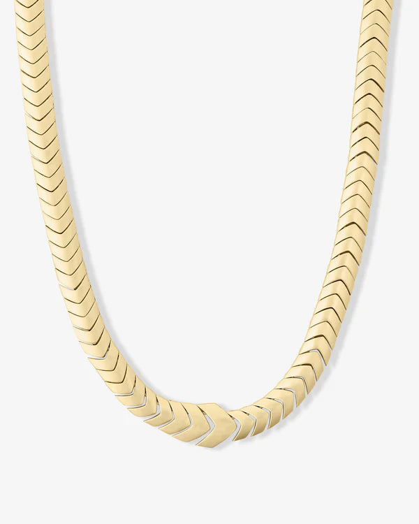 Serpent Herringbone Collar 18"