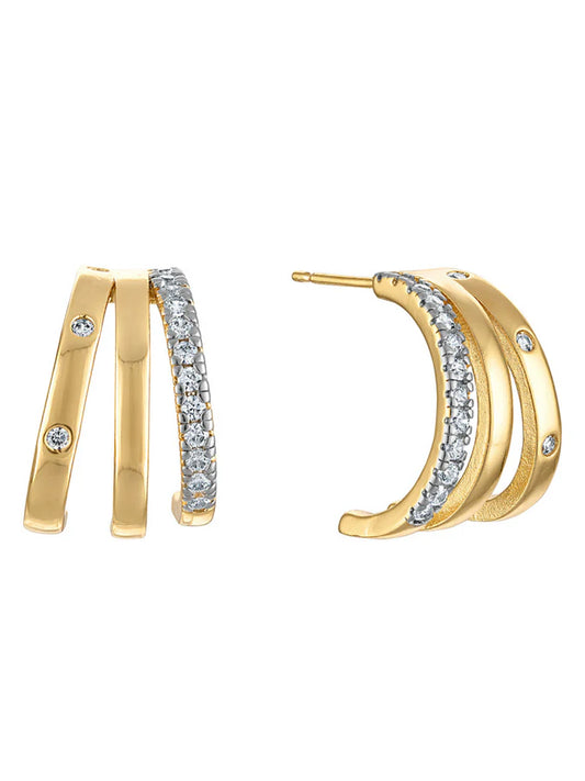 Teddy Triple Earring Large