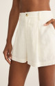Topanga Linen Short - White - BAY WINDOW