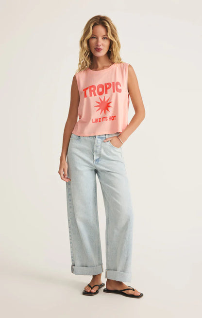 Tropic La Mer Tank - Cheeky Pink