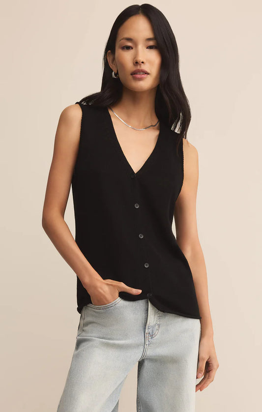 Wanderlust Sweater Vest - Black - BAY WINDOW
