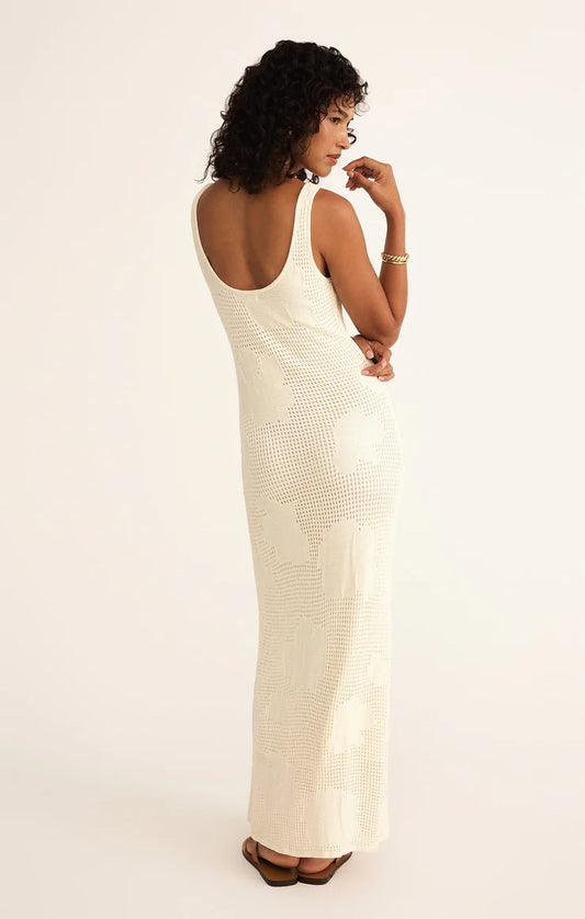 Praya Fleur Maxi Dress - Natural - BAY WINDOW