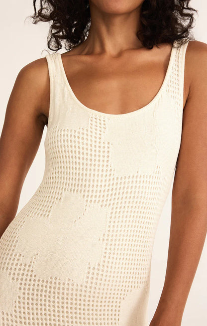 Praya Fleur Maxi Dress - Natural - BAY WINDOW