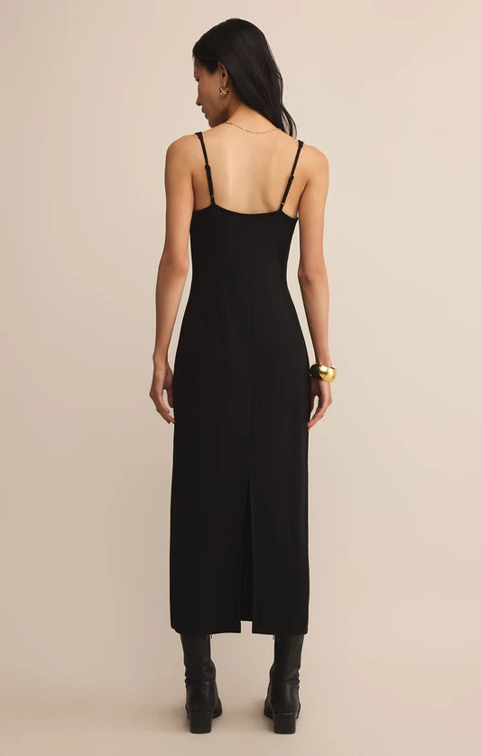 Eleve Midi Dress - Black - BAY WINDOW