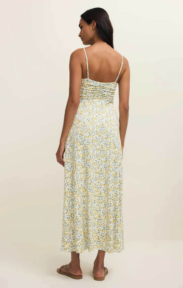 Faya Idra Ditsy Maxi Dress - Cloud