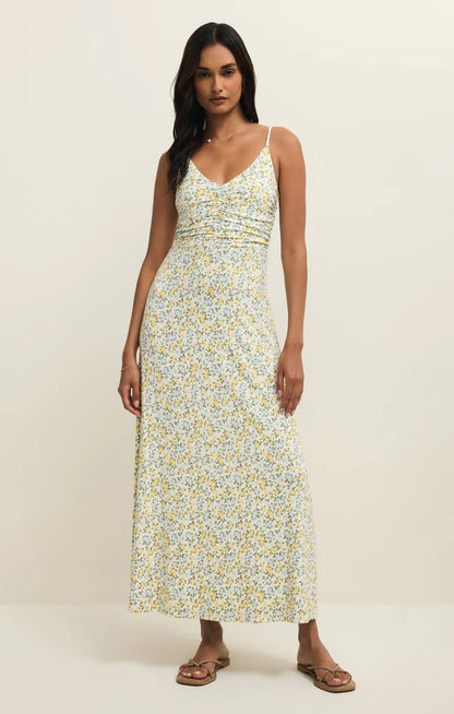 Faya Idra Ditsy Maxi Dress - Cloud