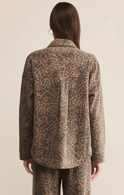 All Day Leopard Jacket - Desert Tan - BAY WINDOW