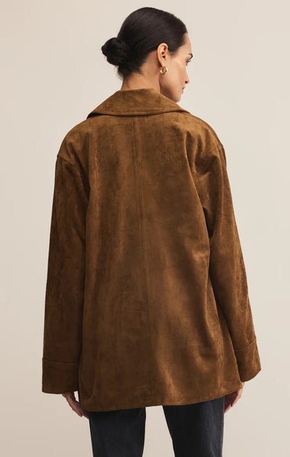 Decker Suede Chore Jacket - Coconut - BAY WINDOW
