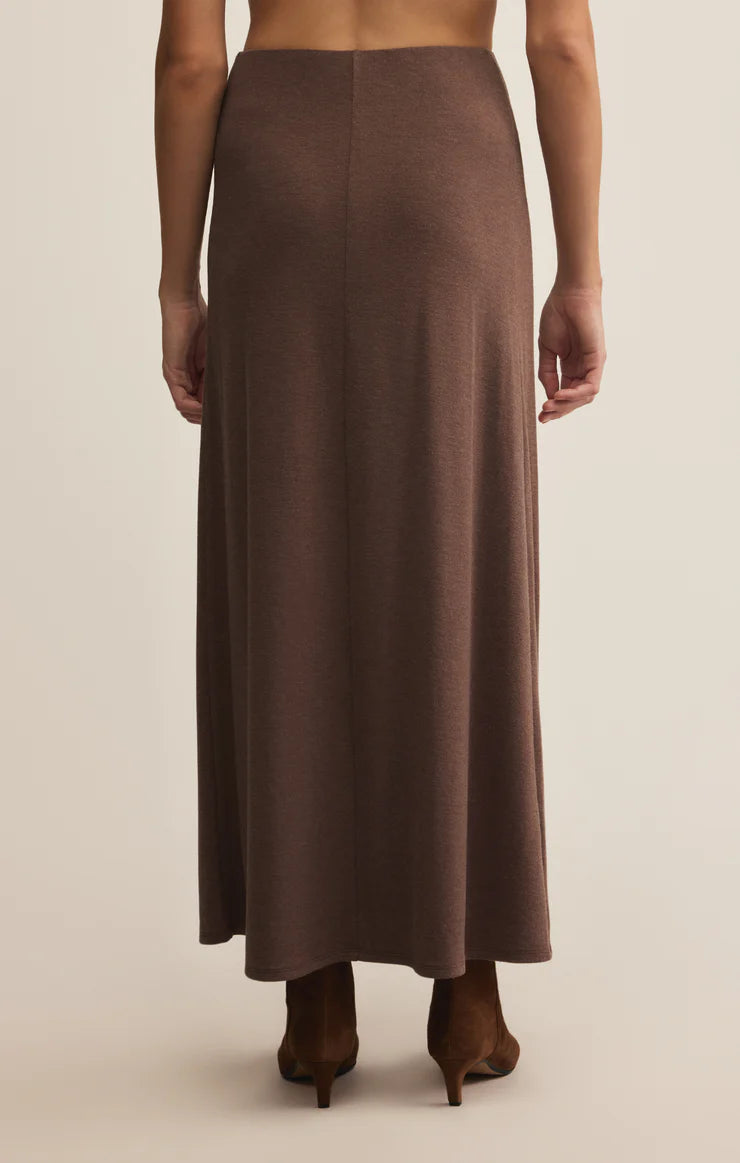 Demure Maxi Skirt - Suede - BAY WINDOW