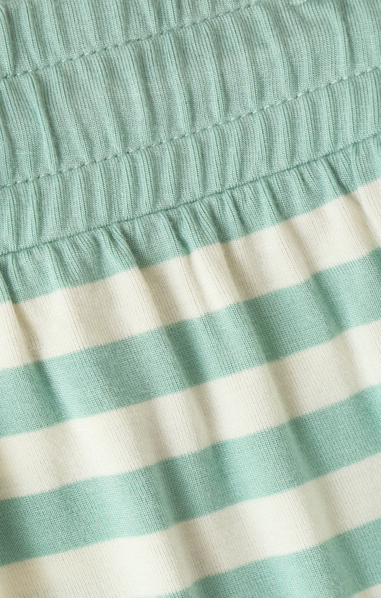 Nori Stripe Short - Crystal Green