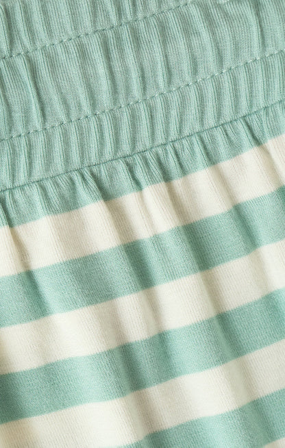 Nori Stripe Short - Crystal Green