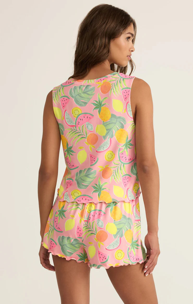 Sloane Fruit Tank - Pink Peony - BAY WINDOW