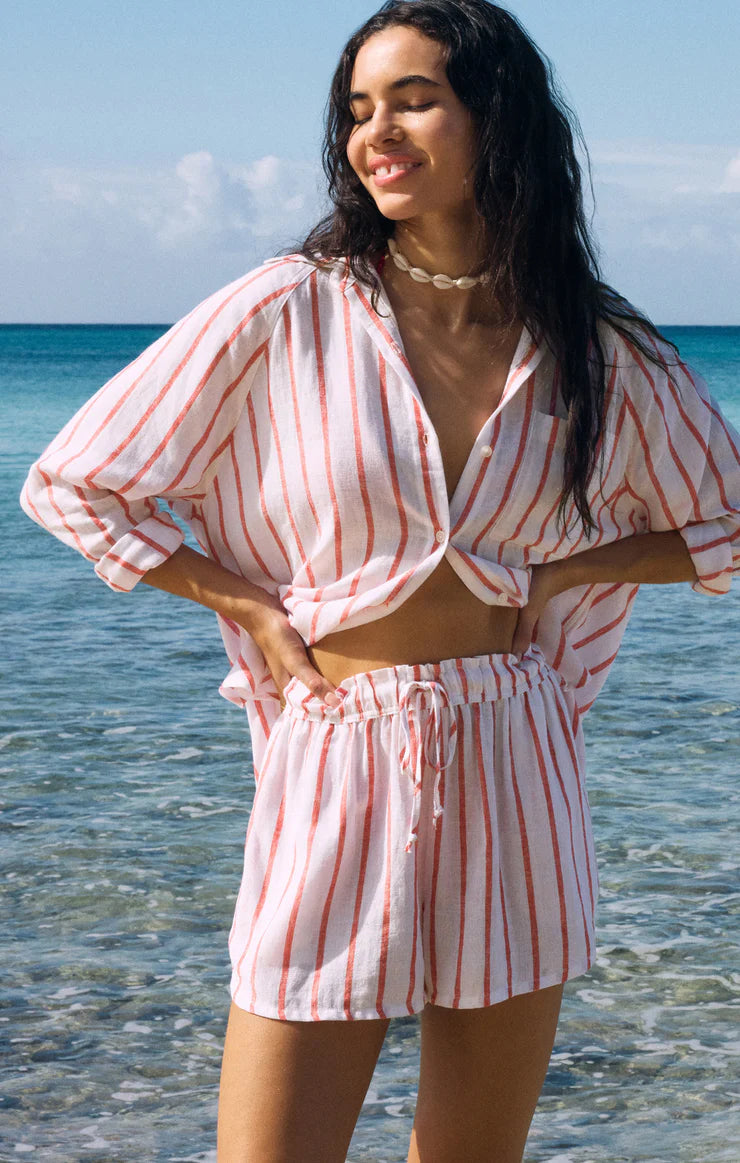 The Perfect Line Short - Cabana Red
