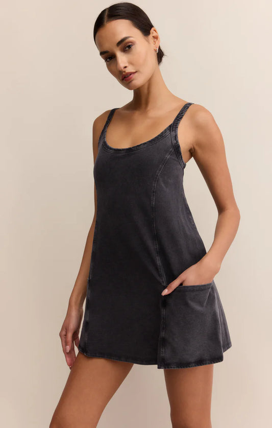 Jet Set Dress - Black Sand - BAY WINDOW