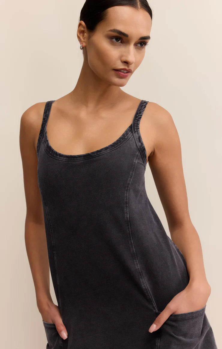 Jet Set Dress - Black Sand - BAY WINDOW
