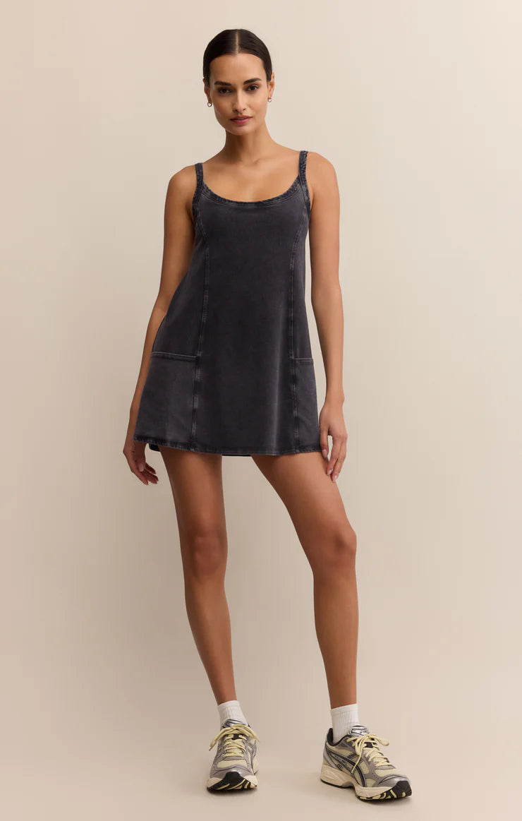 Jet Set Dress - Black Sand - BAY WINDOW