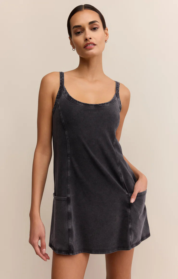 Jet Set Dress - Black Sand - BAY WINDOW