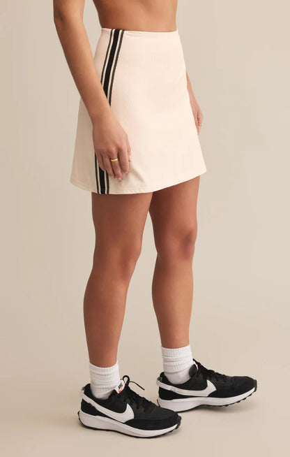Top Spin Rib Skirt - Crystal - BAY WINDOW