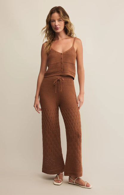 Tay Crochet Tank - Teakwood
