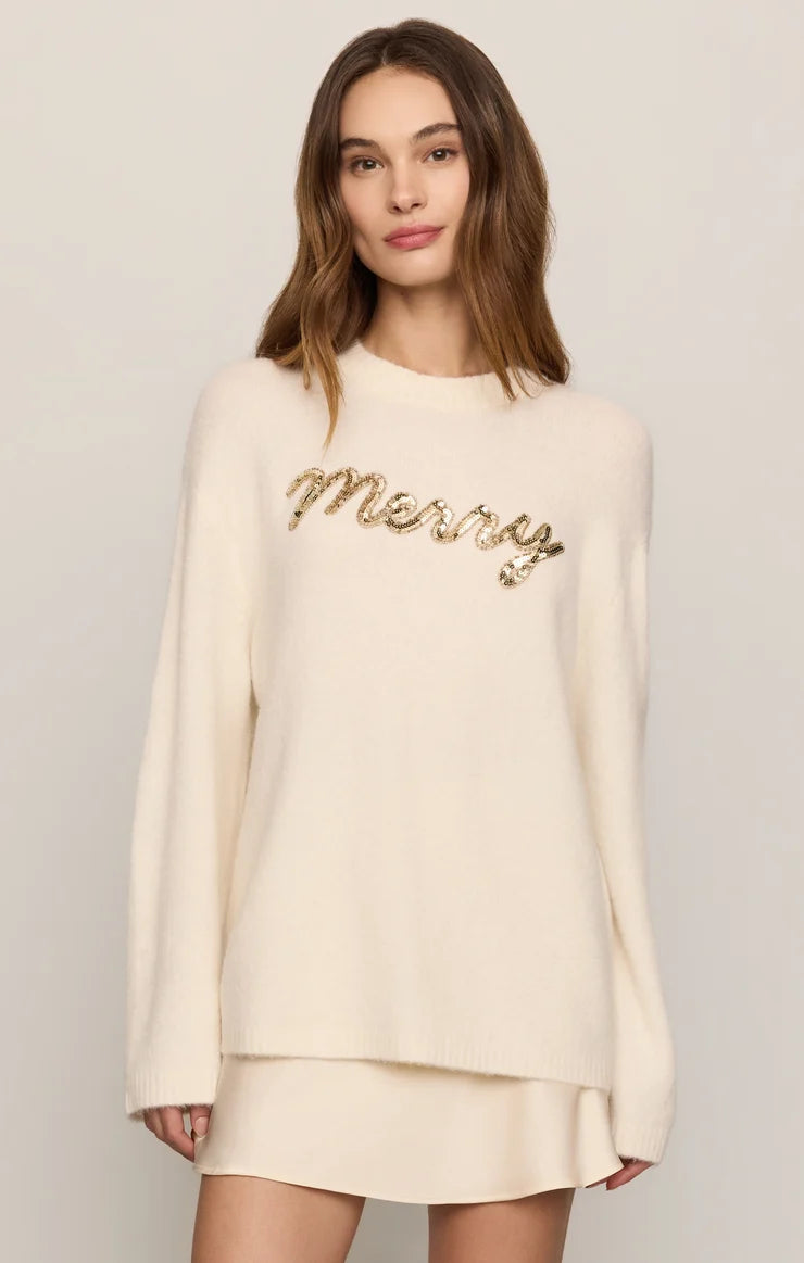 Merry and Bright Sweater Sandstone