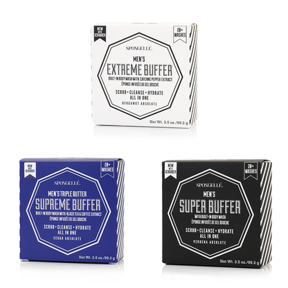 Men's Body Buffer with Black Scrubber - BAY WINDOW