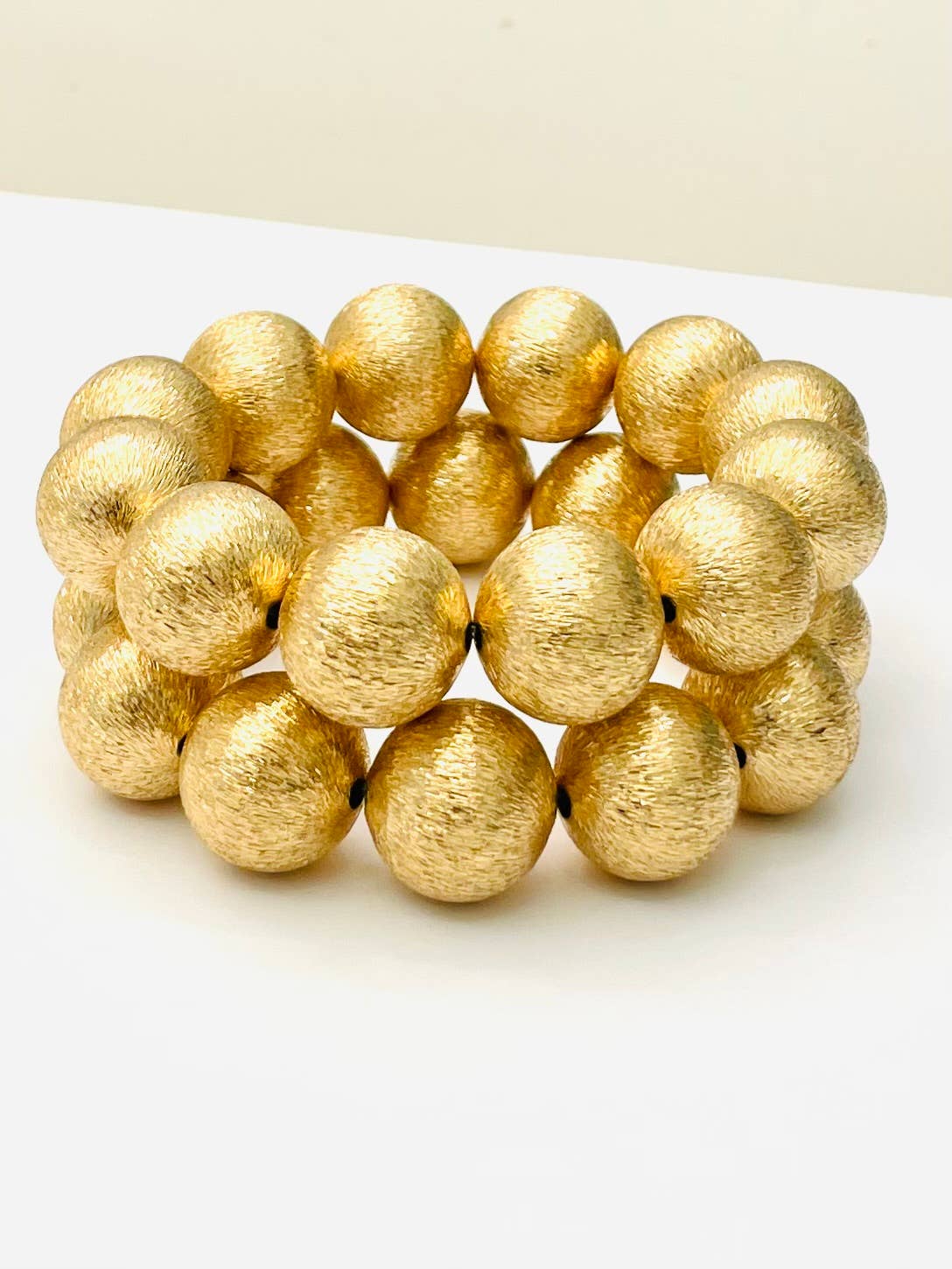 CHIC - BIG Ball Bracelet (brushed gold) S110