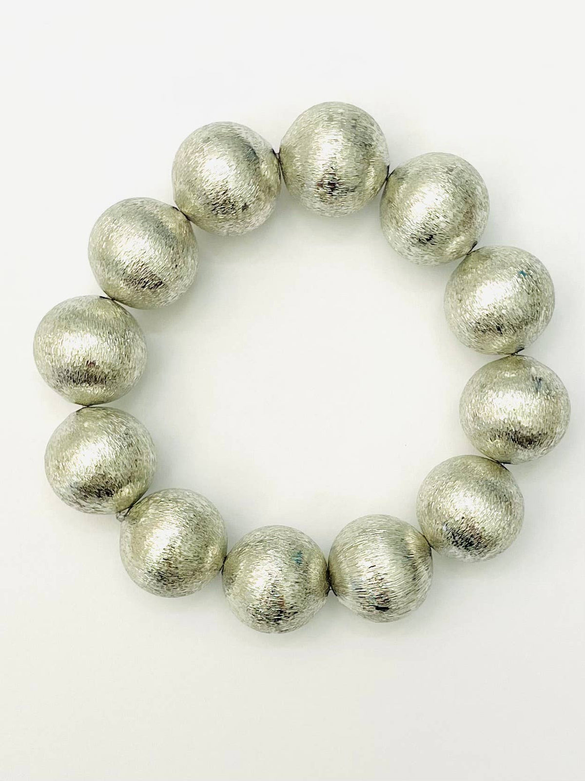 CHIC - BIG Ball Bracelet (brushed silver) S109