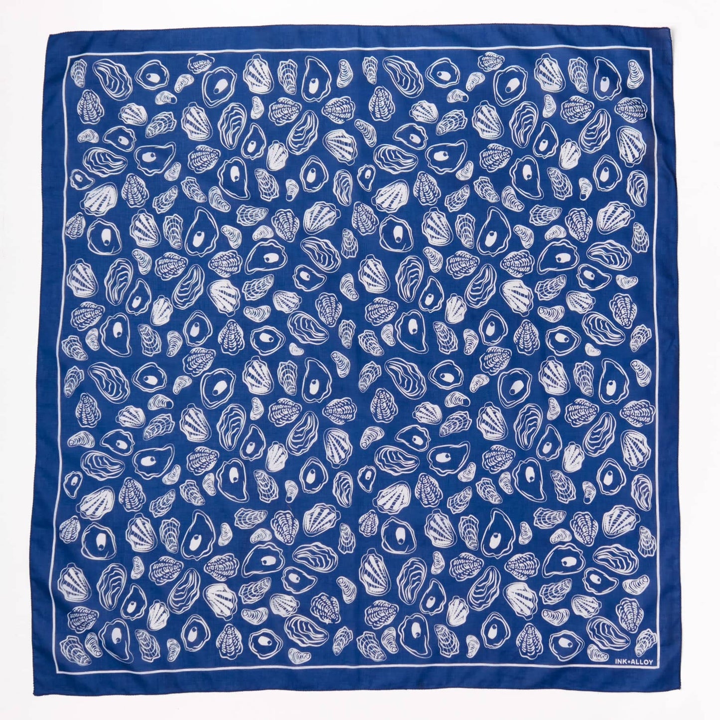 Olivia Square Scarf Oyster Print