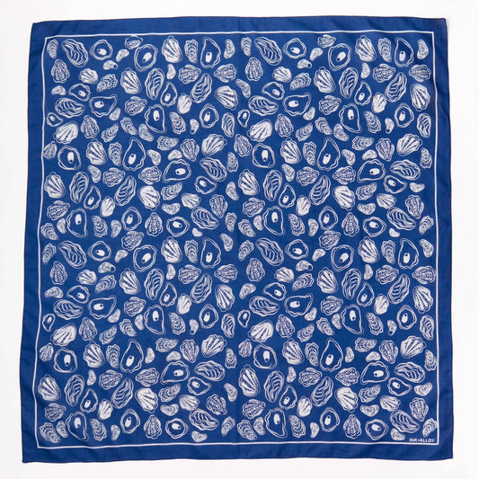Olivia Square Scarf Oyster Print