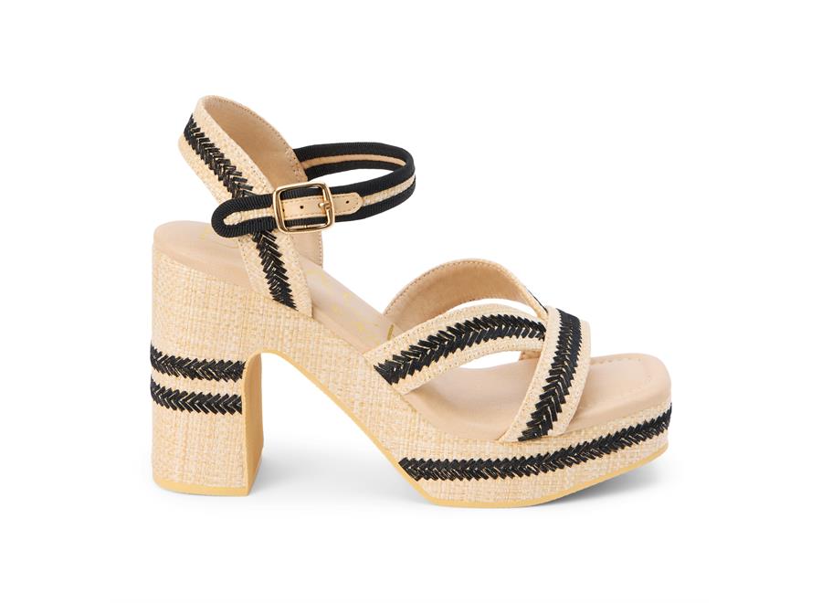 Adelaide Platform Heel - Natural