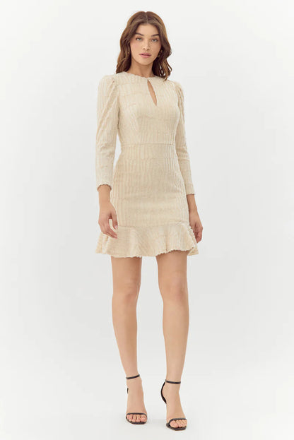 Jocelyn Textured Burnout Knit Mini Dress - BAY WINDOW