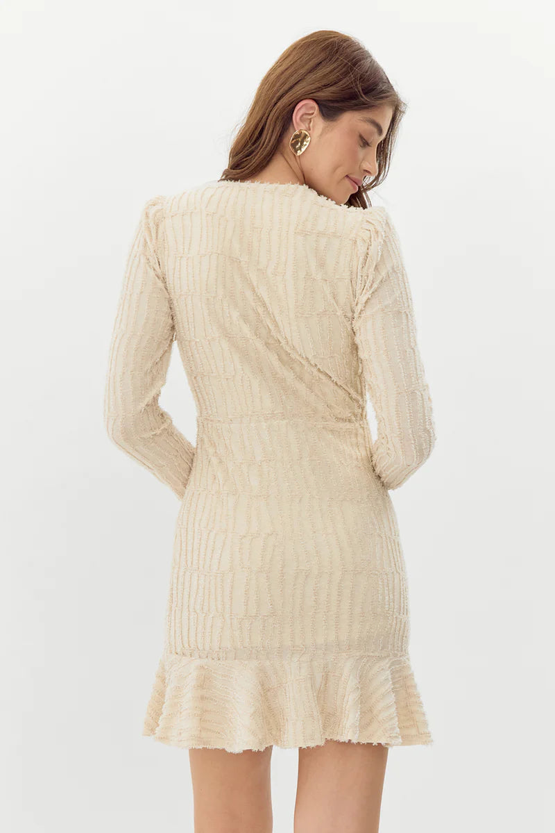 Jocelyn Textured Burnout Knit Mini Dress - BAY WINDOW