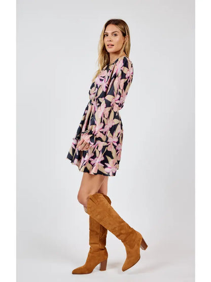 Candlelight Dolman Sleeve Mini Dress