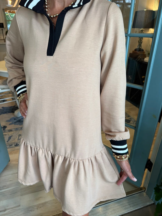 Allison Dress - Latte - BAY WINDOW