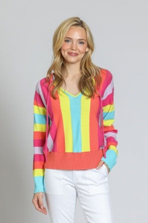SW178 Sweater - Orange/Yellow Multi - BAY WINDOW