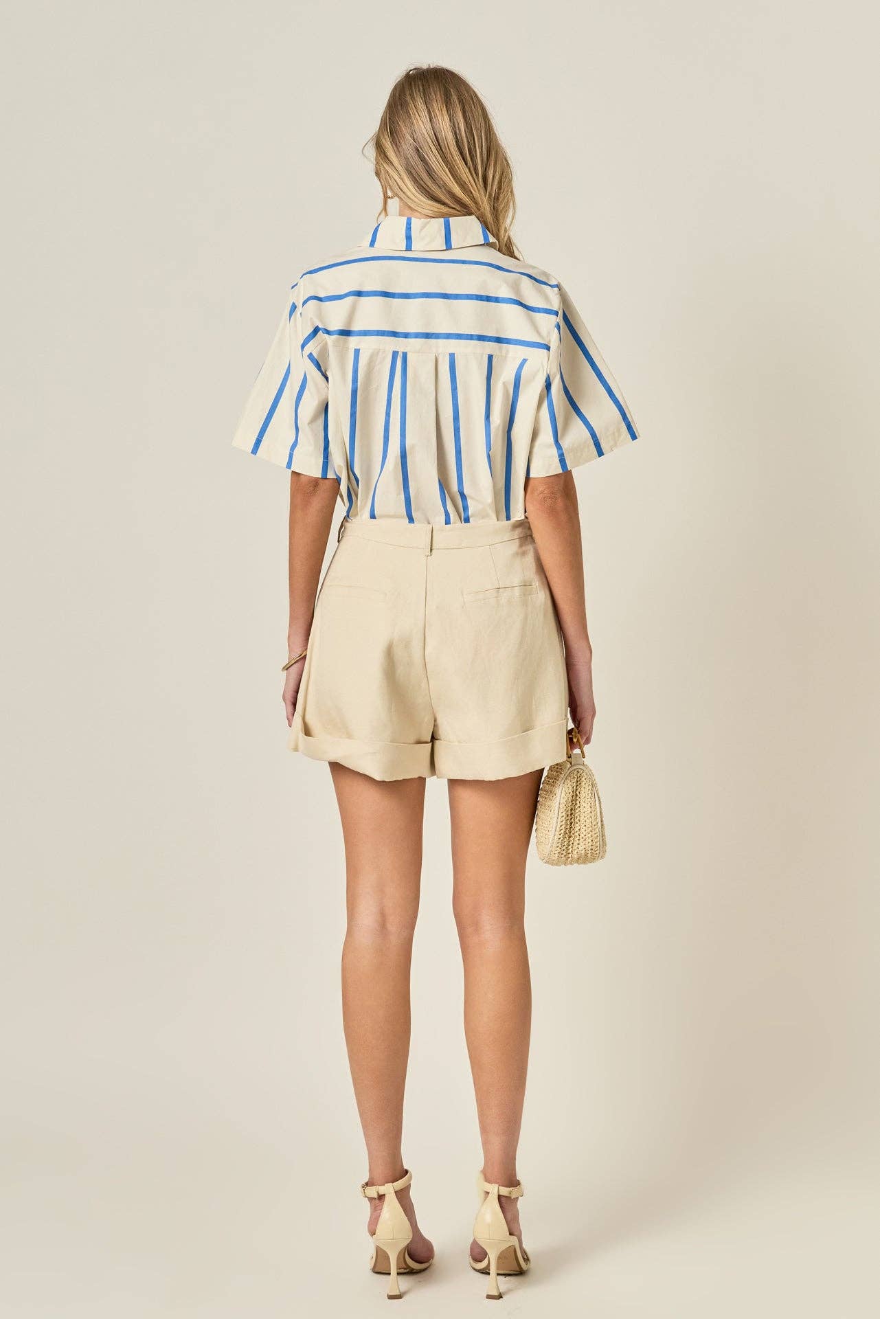 Striped Short Sleeve Top