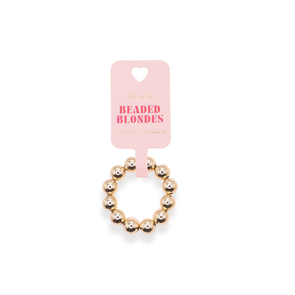 6MM Gold Beaded Ring