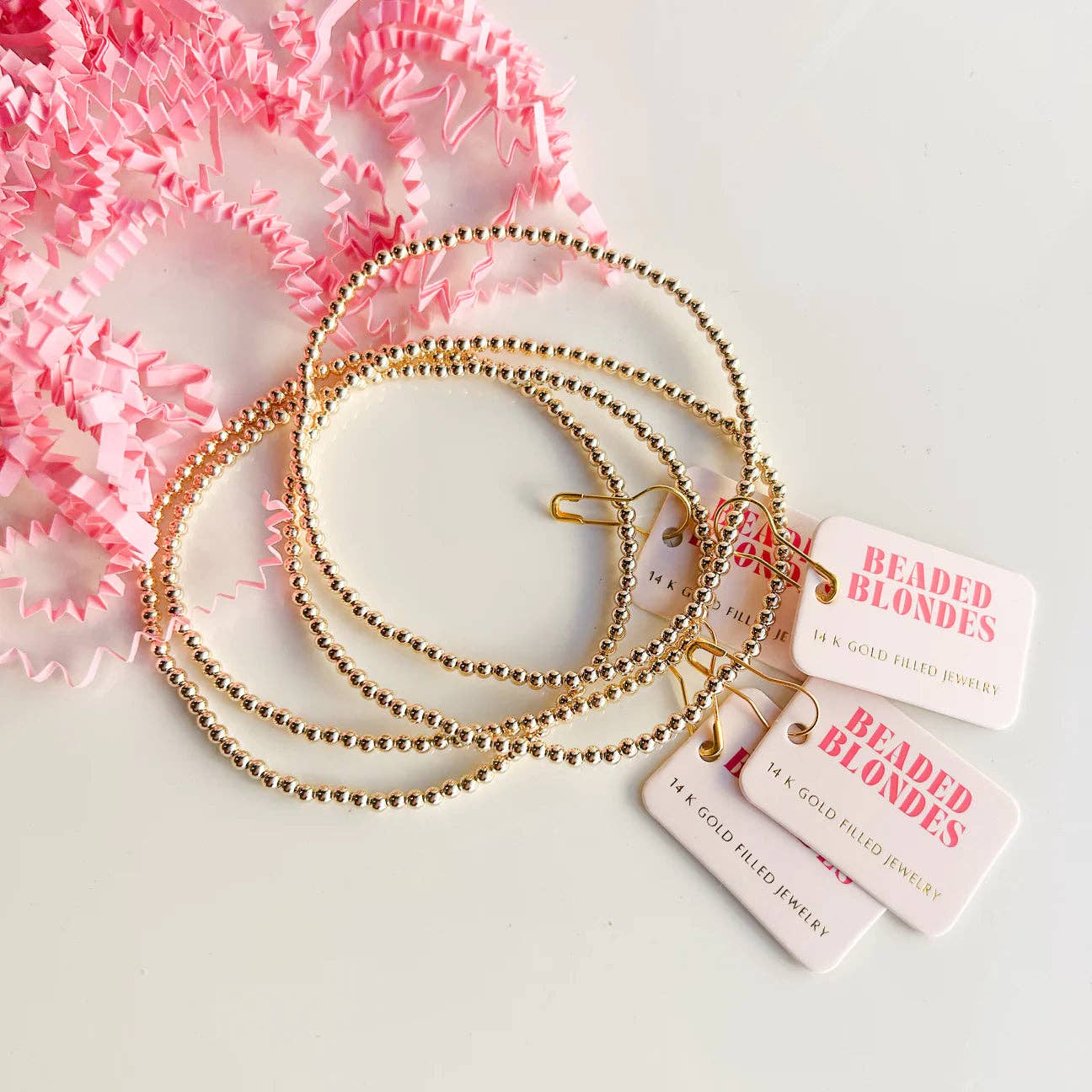 3MM Gold Beaded Anklet - BAY WINDOW