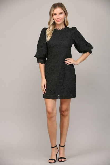 Crochet Lace Shift Dress