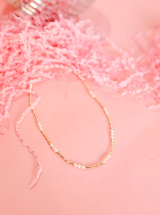 ILY Pearl Beaded Necklace - BAY WINDOW