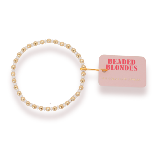 Demi Bracelet in Luster White - BAY WINDOW