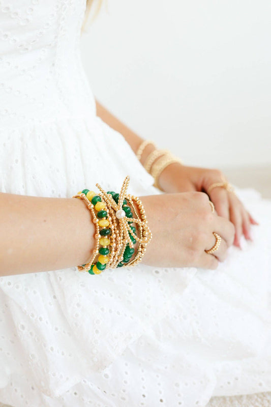Green Gemstone Bracelet - BAY WINDOW