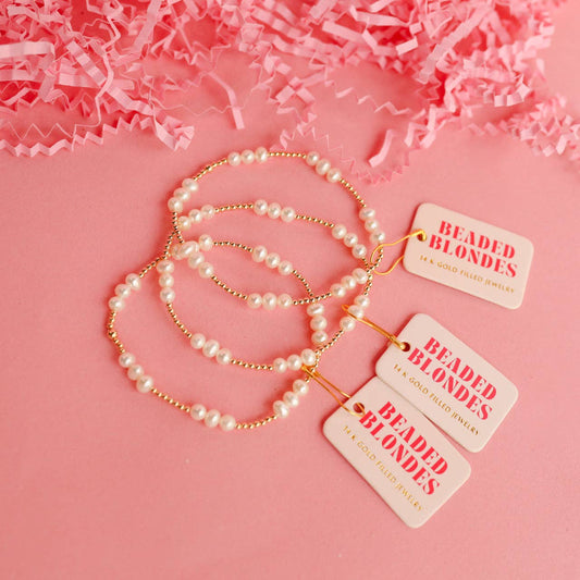 ILY Coastal Pearl Bracelet in Gold - BAY WINDOW