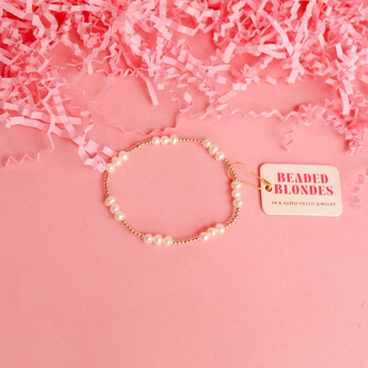 ILY Coastal Pearl Bracelet in Gold - BAY WINDOW