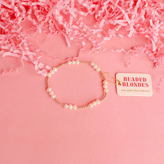 ILY Coastal Pearl Bracelet in Gold - BAY WINDOW